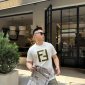 Replica Fendi double F patch letter short sleeve T-shirt