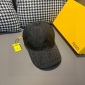 Replica Fendi double F jacquard baseball cap