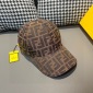 Replica Fendi double F jacquard baseball cap