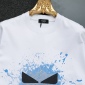 Replica Fendi ink spray print T-shirt