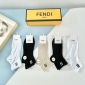 Replica Fendi double F print solid color short socks