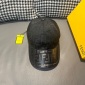 Replica Fendi double F Presbyterian leather baseball cap