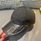 Replica Fendi double F Presbyterian leather baseball cap