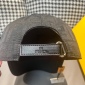 Replica Fendi double F Presbyterian leather baseball cap