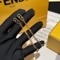 Replica Fendi o'clock Gold metal earrings