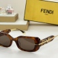 Replica Fendi - Square Modern Chain Link Design Fashion Chic Sunglasses