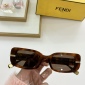 Replica Fendi - Square Modern Chain Link Design Fashion Chic Sunglasses