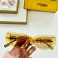 Replica Fendi - Square Modern Chain Link Design Fashion Chic Sunglasses