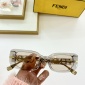 Replica Fendi - Square Modern Chain Link Design Fashion Chic Sunglasses