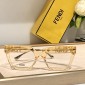 Replica Fendi lime D frame lemon glasses