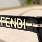 Replica Fendi Black D-frame glasses