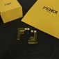 Replica Fendi Double-f Logo Earrings In Soft Gold