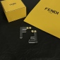 Replica Fendi Double-f Logo Earrings In Soft Gold