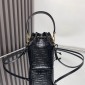 Replica Fendi Mini Mon Tresor Leather Bag in Black