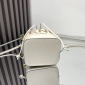 Replica Fendi Mini Mon Tresor Bucket Bag In ROMA Logo Calf Leather White