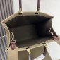 Replica FENDI Canvas Vitello King Logo Embroidered Medium Fendi Sunshine Shopper Tote Sand Ghianda