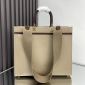 Replica FENDI Canvas Vitello King Logo Embroidered Medium Fendi Sunshine Shopper Tote Sand Ghianda