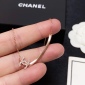 Replica CHANEL double C Diamond smiley face necklace