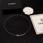 Replica CHANEL double C Diamond smiley face necklace