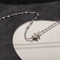 Replica Chanel vintage 14K steel color preserving thin necklace