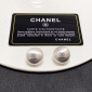 Replica CHANEL Brushed silver stud earrings