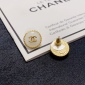 Replica CHANEL Sparkling cream white stud earrings