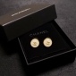 Replica CHANEL Sparkling cream white stud earrings