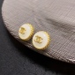 Replica CHANEL Sparkling cream white stud earrings