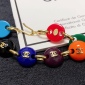 Replica CHANEL Double C colored bead patchwork beanie bracelet