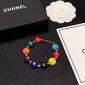 Replica CHANEL Double C colored bead patchwork beanie bracelet