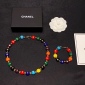 Replica CHANEL Double C colored bead patchwork beanie bracelet