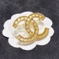 Replica CHANEL double C logo brooch