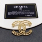 Replica CHANEL double C logo brooch