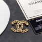 Replica CHANEL double C logo brooch