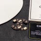 Replica CHANEL double C logo brooch