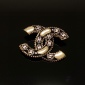 Replica CHANEL double C logo brooch