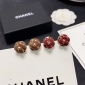 Replica CHANEL Camellia red earrings