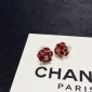 Replica CHANEL Camellia red earrings