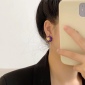 Replica Chanel small fragrance simple style purple earrings