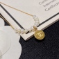 Replica CHANEL Double C letter pearl necklace