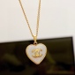 Replica CHANEL Double C white heart necklace