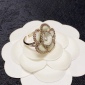 Replica Chanel letter double C camellia ring