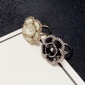 Replica Chanel letter double C camellia ring