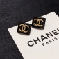 Replica CHANEL Black stud earrings