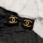 Replica CHANEL Black stud earrings