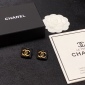 Replica CHANEL Black stud earrings