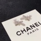 Replica Chanel full diamond bow earrings