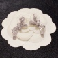 Replica Chanel full diamond bow earrings