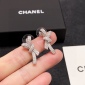 Replica Chanel full diamond bow earrings