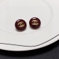 Replica CHANEL Small red stud earrings